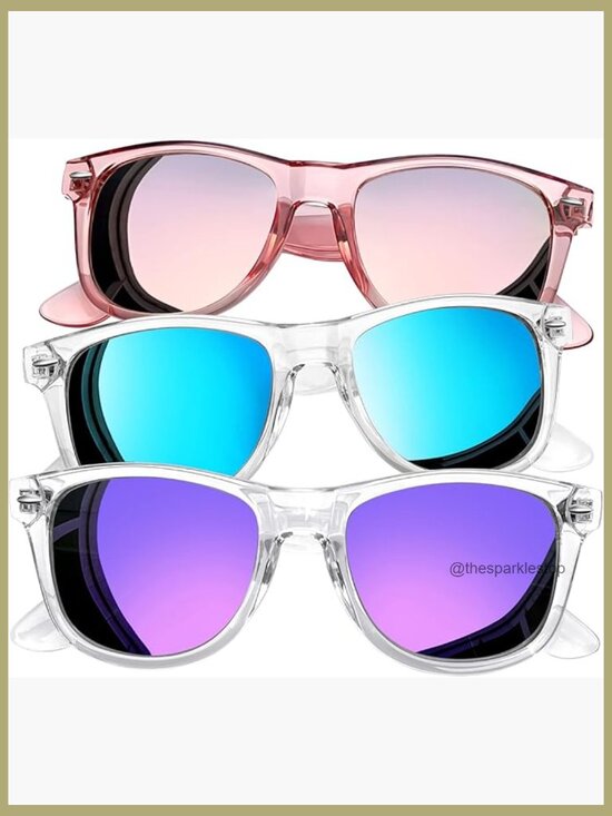 Polarized UV Protection Square Sunglasses 3 Pack Unisex main image 7
